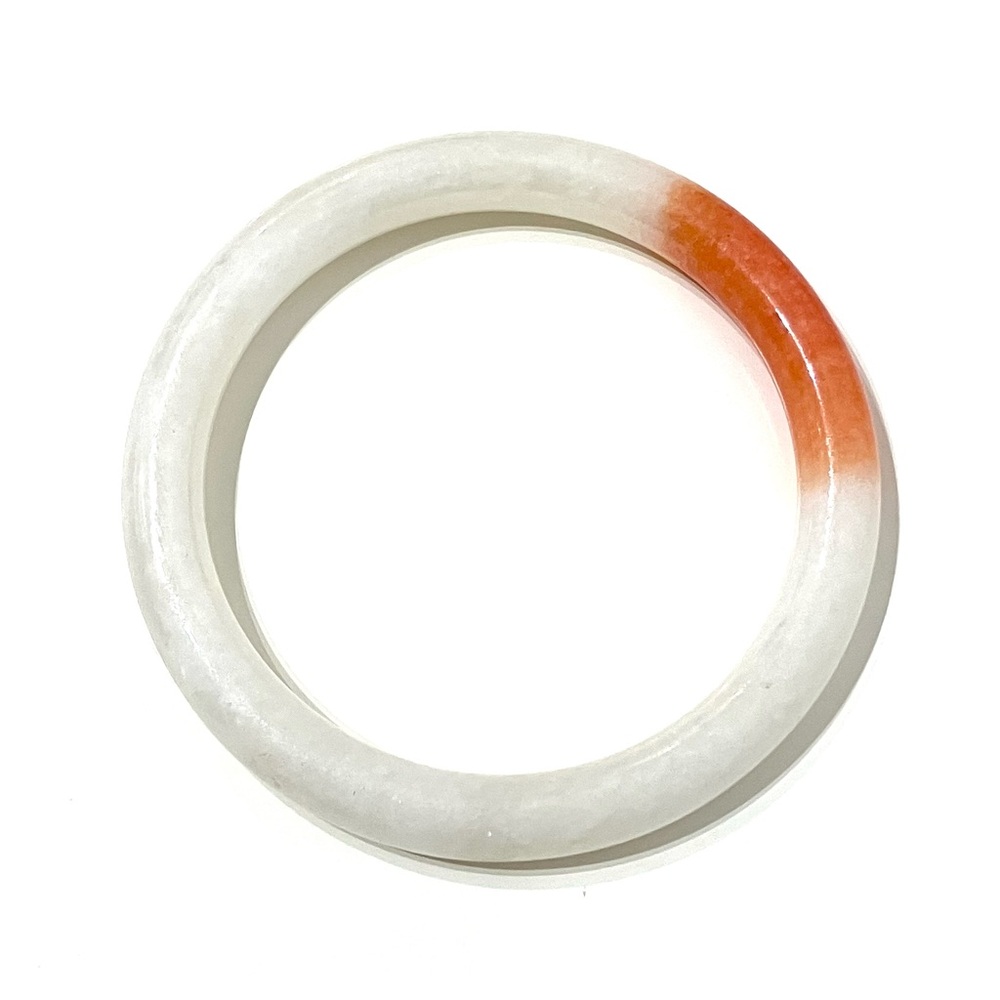 Vintage White and Orange Bracelet